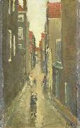 George Hendrik Breitner Neighborhood in the Jordaan, Amsterdam oil on canvas